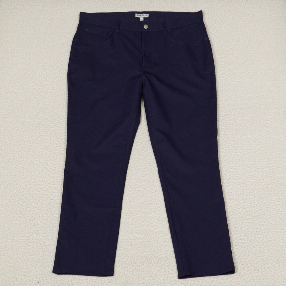 Peter Millar EB66 Performance Five-Pocket Pant Mens 36 Navy 30" Inseam ME0EB66FB